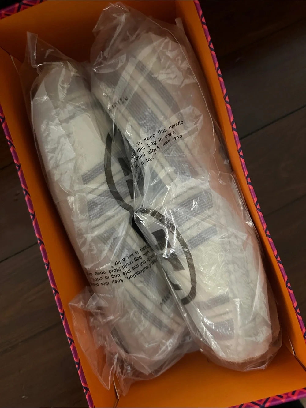 Tory Burch Cream and Brown Striped Espadrilles